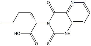 (2S)-2-[(1,2,3,4-Tetrahydro-4-oxo-2-thioxopyrido[3,2-d]pyrimidin)-3-yl]hexanoic acid Struktur