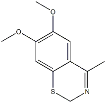 4-Methyl-6,7-dimethoxy-2H-1,3-benzothiazine Struktur