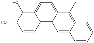 3,4-Dihydro-3,4-dihydroxy-7-methylbenz[a]anthracene Struktur