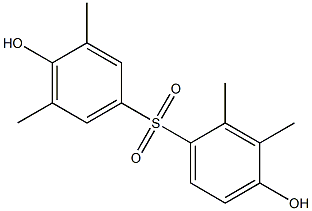 4,4'-Dihydroxy-2,3,3',5'-tetramethyl[sulfonylbisbenzene] Struktur