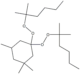 3,3,5-Trimethyl-1,1-bis(1,1-dimethylpentylperoxy)cyclohexane Struktur