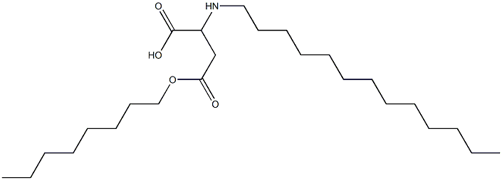 2-Tridecylamino-3-(octyloxycarbonyl)propionic acid Struktur