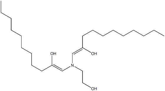 1,1'-[(2-Hydroxyethyl)imino]bis(1-undecen-2-ol) Struktur