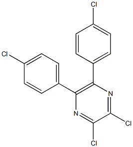 2,3-Dichloro-5,6-bis(4-chlorophenyl)pyrazine Struktur