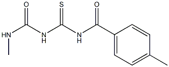 1-(4-Methylbenzoyl)-5-methylthiobiuret Struktur