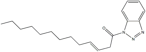 1-(3-Tridecenoyl)-1H-benzotriazole Struktur