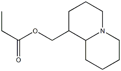 Octahydro-2H-quinolizine-1-methanol propionate Struktur