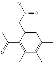 4',5',6'-Trimethyl-2'-(nitromethyl)acetophenone Struktur