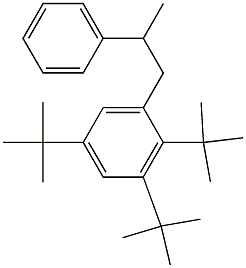 1-(2,3,5-Tri-tert-butylphenyl)-2-phenylpropane Struktur