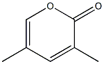 3,5-Dimethyl-2H-pyran-2-one Struktur