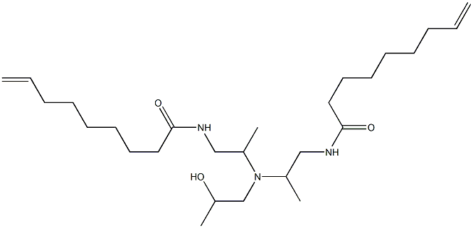 N,N'-[2-Hydroxypropyliminobis(2-methyl-2,1-ethanediyl)]bis(8-nonenamide) Struktur