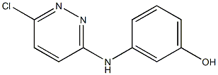 3-(6-Chloro-3-pyridazinylamino)phenol Struktur