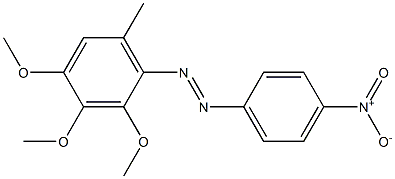 2,3,4-Trimethoxy-6-methyl-4'-nitroazobenzene Struktur