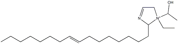 1-Ethyl-2-(8-hexadecenyl)-1-(1-hydroxyethyl)-3-imidazoline-1-ium Struktur