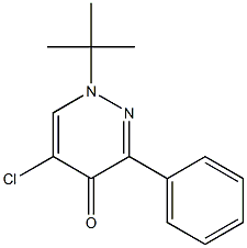 1-(tert-Butyl)-5-chloro-3-phenyl-pyridazin-4(1H)-one Struktur