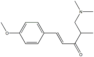 5-(Dimethylamino)-1-(4-methoxyphenyl)-4-methyl-1-penten-3-one Struktur