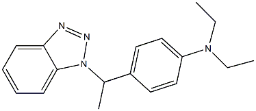 4-[1-(1H-Benzotriazol-1-yl)ethyl]-N,N-diethylaniline Struktur