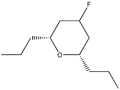 (2R,6S)-4-Fluoro-2,6-dipropyltetrahydro-2H-pyran Struktur