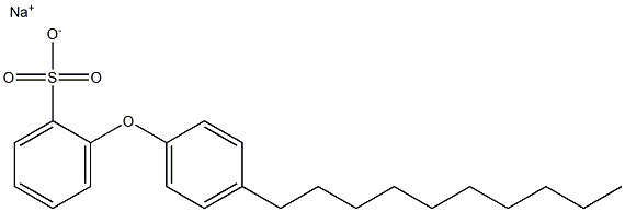 2-(4-Decylphenoxy)benzenesulfonic acid sodium salt Struktur