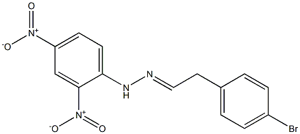 4-Bromophenylacetaldehyde 2,4-dinitrophenyl hydrazone Struktur