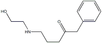 1-Benzyl-4-[(2-hydroxyethyl)amino]-1-butanone Struktur