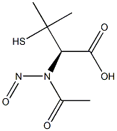 N-Nitroso-N-acetyl-L-penicillamine Struktur