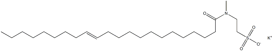 N-[(E)-1-Oxo-13-docosen-1-yl]-N-methyltaurine potassium salt Struktur