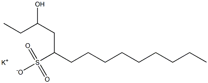 3-Hydroxytetradecane-5-sulfonic acid potassium salt Struktur