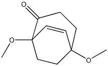 1,5-Dimethoxybicyclo[3.2.2]non-6-en-2-one Struktur