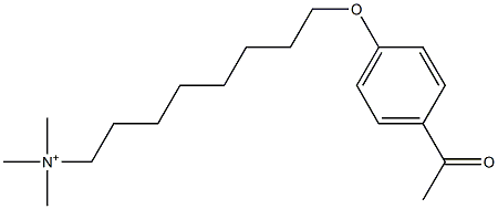 Trimethyl[8-[(4-acetylphenyl)oxy]octyl]aminium Struktur