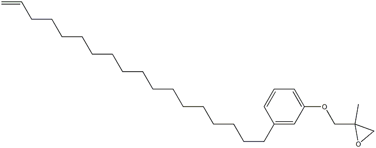 3-(17-Octadecenyl)phenyl 2-methylglycidyl ether Struktur