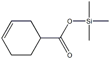 Cyclohexene-4-carboxylic acid trimethylsilyl ester Struktur