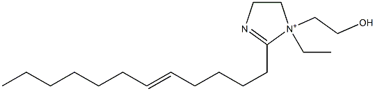 2-(5-Dodecenyl)-1-ethyl-1-(2-hydroxyethyl)-2-imidazoline-1-ium Struktur