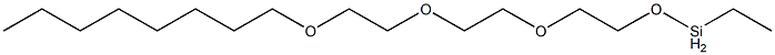 Ethyl[2-[2-[2-(octyloxy)ethoxy]ethoxy]ethoxy]silane Struktur