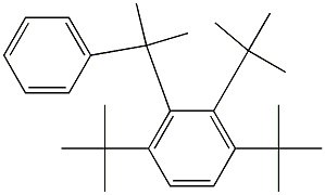 2-(2,3,6-Tri-tert-butylphenyl)-2-phenylpropane Struktur