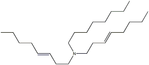 N-Octyldi(3-octenyl)amine Struktur