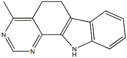 4-Methyl-6,11-dihydro-5H-pyrimido[4,5-a]carbazole Struktur