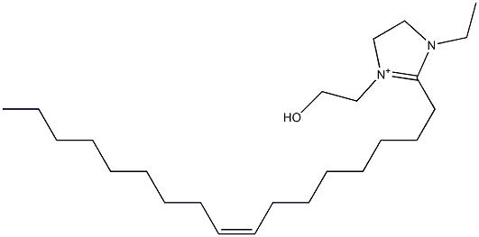 [1-Ethyl-2-[(8Z)-8-heptadecenyl]-4,5-dihydro-3-(2-hydroxyethyl)-1H-imidazol]-3-ium Struktur