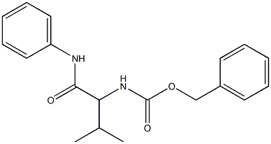 N-(Phenyl)-2-[[(benzyloxy)carbonyl]amino]-2-isopropylacetamide Struktur