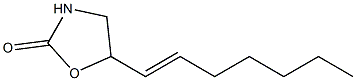 5-[(E)-1-Heptenyl]oxazolidin-2-one Struktur