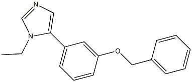 1-Ethyl-5-(3-benzyloxyphenyl)-1H-imidazole Struktur