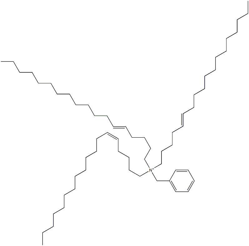 Tri(5-octadecenyl)benzylaminium Struktur