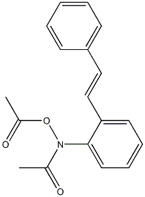 N-Acetoxy-N-(2-styrylphenyl)acetamide Struktur