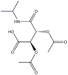 (2R,3R)-2,3-Diacetoxy-4-(isopropylamino)-4-oxobutanoic acid Struktur