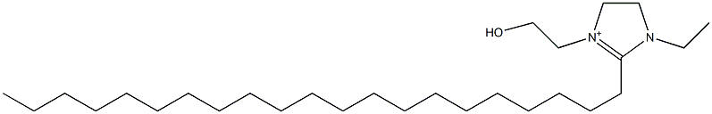 1-Ethyl-2-henicosyl-4,5-dihydro-3-(2-hydroxyethyl)-1H-imidazol-3-ium Struktur