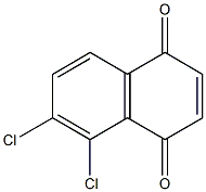 5,6-Dichloro-1,4-naphthoquinone Struktur