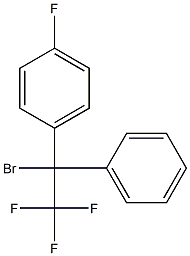 1-Bromo-1-phenyl-1-(4-fluorophenyl)-2,2,2-trifluoroethane Struktur