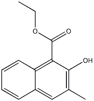 2-Hydroxy-3-methylnaphthalene-1-carboxylic acid ethyl ester Struktur