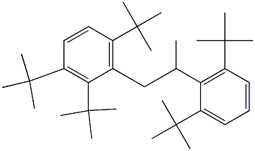 1-(2,3,6-Tri-tert-butylphenyl)-2-(2,6-di-tert-butylphenyl)propane Struktur