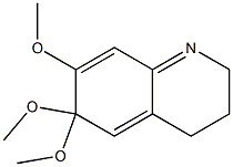 6,6,7-Trimethoxy-2,3,4,6-tetrahydroquinoline Struktur